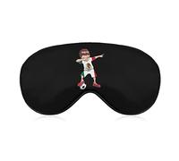 Dabbing Football Mexico Soccer Eye Mask con correa ajustable para hombres y mujeres Night Sleeping Travel Siesta