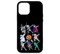 Dabbing Halloween Boys Girl Kids Skeleton Scary Pumpkin Carcasa para iPhone 12 mini