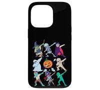 Dabbing Halloween Boys Girl Kids Skeleton Scary Pumpkin Carcasa para iPhone 13 Pro