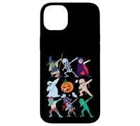 Dabbing Halloween Boys Girl Kids Skeleton Scary Pumpkin Carcasa para iPhone 14 Plus