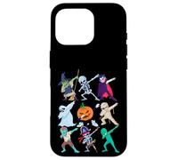 Dabbing Halloween Boys Girl Kids Skeleton Scary Pumpkin Carcasa para iPhone 16 Pro