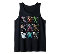 Dabbing Halloween Esqueleto Payaso Monstruo Espantapájaros Alien Camiseta sin Mangas