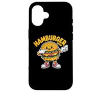Dabbing Hamburger Crew Funny Foodie Lover Team Burger Carcasa para iPhone 16
