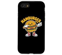 Dabbing Hamburger Crew Funny Foodie Lover Team Burger Carcasa para iPhone SE (2020) / 7/8