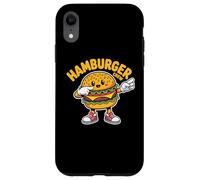 Dabbing Hamburger Crew Funny Foodie Lover Team Burger Carcasa para iPhone XR