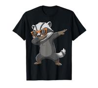 Dabbing Honey Badger Sunglasses Retro Street Style Camiseta