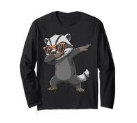 Dabbing Honey Badger Sunglasses Retro Street Style Manga Larga