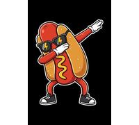 Dabbing Hot Dog Journal: College Ruled Lined Notebook for Students, Creative Writing & Everyday Note Taking, Humorous Food Character Graphic