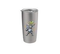 Dabbing Knight Dab Divertidas justas de caballeros medievales Ren Faire Vaso térmico de acero inoxidable de doble pared