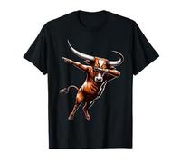 Dabbing Longhorn Cow Bull Lovers for Youth Toddler Kids Boys Camiseta