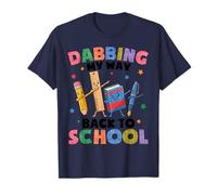 Dabbing Mi Camino De Regreso A La Escuela Divertidos Estudiantes Juntos Niños Camiseta