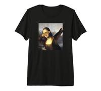 Dabbing Mona Lisa Dab Divertido Memes Dabbing Dab Fun Camiseta Premium