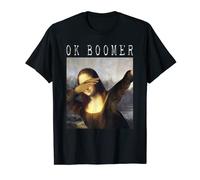 Dabbing Mona Lisa Dab Ok Bommer Meme Trendy - Cuadro con texto en alemán Camiseta