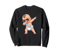 Dabbing New Year'S Eve Baby 2026 Lindo gráfico de Dibujos Animados Sudadera