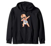 Dabbing New Year'S Eve Baby 2026 Lindo gráfico de Dibujos Animados Sudadera con Capucha