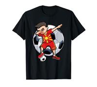 Dabbing Niño Boy Macedonia Fútbol Jugador Dab Sport Deporte Camiseta