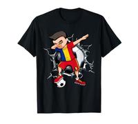 Dabbing Niño Boy Rumanía Fútbol Jugador Dab Sport Deporte Camiseta
