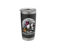 Dabbing Old English Sheepdog Perro Bruja Disfraz de Vaso térmico de acero inoxidable de doble pared