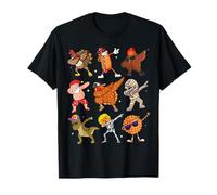 Dabbing Pavo Santa Peregrino Acción de Gracias Divertido Dab Camiseta