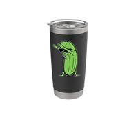 Dabbing Pepino Dab Dance Hip Hop Música Danza Vaso térmico de acero inoxidable de doble pared
