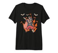 Dabbing Pirata Esqueleto Divertido Halloween Dab Danza Espeluznante Camiseta Premium