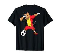 Dabbing Pitbull Perro Bélgica Fútbol Bandera Sport Deporte Camiseta