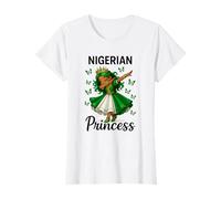 Dabbing Princesa Chica Vestido Verde Mariposa Danza Camiseta