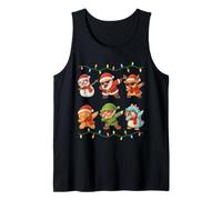 Dabbing Santa Elf Friends Christmas Boys Girls Xmas Holiday Camiseta sin Mangas