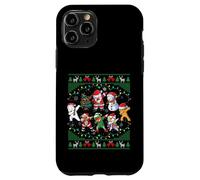 Dabbing Santa Elf Friends Christmas Lights Boys Girls Xmas Carcasa para iPhone 11 Pro