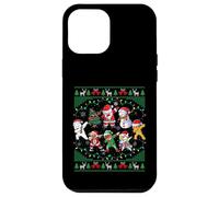 Dabbing Santa Elf Friends Christmas Lights Boys Girls Xmas Carcasa para iPhone 12 Pro MAX