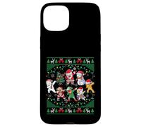 Dabbing Santa Elf Friends Christmas Lights Boys Girls Xmas Carcasa para iPhone 15 Plus