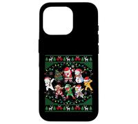 Dabbing Santa Elf Friends Christmas Lights Boys Girls Xmas Carcasa para iPhone 16 Pro