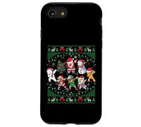 Dabbing Santa Elf Friends Christmas Lights Boys Girls Xmas Carcasa para iPhone SE (2020) / 7/8