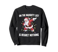 Dabbing Santa Navidad Lista Traviesa Sudadera
