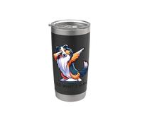 Dabbing Sheltie | Hago lo que quiero diseño de perro pastor de Shetland Vaso térmico de acero inoxidable de doble pared