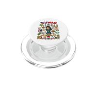 Dabbing Taiwán Girl Flag Dress Taipei Bubble Tea Pride Kids PopSockets PopGrip para MagSafe