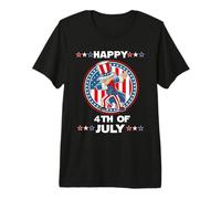 Dabbing Uncle Sam America Flag Patriotic 4th of July Camiseta Premium
