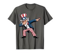 Dabbing Uncle Sam Funny 4th of July Patriotic Humor Camiseta
