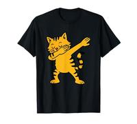 Dabbing Yellow Fluffy Cat Mewo Moves Vintage Camiseta