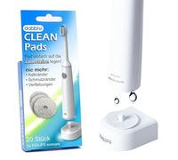 DABBLU Clean Pads, para estación de carga Philips Sonicare, para cepillo eléctrico, Fácil de usar e higiénico, 100% poliéster, Ajuste perfecto y función de carga segura, paquete de 20