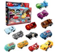 DabbOo 12 Piezas Coche Juguete Cars Juguetes de Plástico Juguetes para Niños Regalos Cumpleaños Cars de Juguetes Mini Racers para Coches Adecuado para Fiestas Infantiles, Decoración de Pasteles