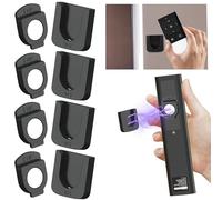 DabbOo 4 Piezas Soportes Magnéticos para Control Soporte Mando Pared Organizador Mandos TV Remoto de Montaje Universal Remoto de Pared Sin Perforación Soporte para el Hogar, Oficina, Escuela(Negro)