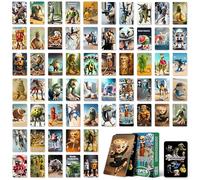 DabbOo Cartas Coleccionables Italian Brainrot Set de 60 Cartas y 32 Pegatinas con Personajes Únicos y Diseños Psicodélicos para Niños Jóvenes Coleccionistas Fiestas y Eventos