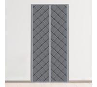 dabin007 Cortina Magnética para Puerta con Aislamiento Térmico Cortina Térmica de Algodón Espesar Invierno Exterior Cálida A Prueba de Viento E Insonorizada No Requiere Perforación