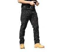 DabinFa Flexcamo - Tactical Waterproof Pants，Texwix Tactical Pants,Flex Camo Cargo Pants for Men (D Camouflage,L)