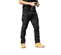 DabinFa Flexcamo - Tactical Waterproof Pants，Texwix Tactical Pants,Flex Camo Cargo Pants for Men (E Camouflage,L)