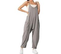 DabinFa Mono de maternidad, mono de embarazo, mono de gran tamaño S embarazo para mujer, mono de gran tamaño - maternidad (Gray,XXL)