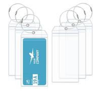 dabinzhijia 6 Piezas Etiquetas para Equipaje, Cruceros Etiquetas de Equipaje, Etiqueta de Equipaje Transparente, Identificador Maletas, en PVC Impermeable, para Viajes en Avión y Crucero
