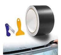 dabinzhijia Vinilo Fibra Carbono, 5cmx9m Vinilo Adhesivo Coche, con Raspadores, Autoadhesiva Exterior Protectores para Automóvil, Moto, Bicicleta (Negro Mate)