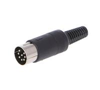 Dabixx Male DIN Plug Socket Connector 3/4/5/6/7/8 Pin Chassis Cable Mount